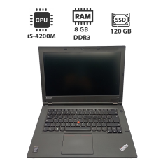 Ноутбук Lenovo ThinkPad L440 / 14" (1600x900) TN / Intel Core i5-4200M (2 (4) ядра по 2.5 - 3.1 GHz) / 8 GB DDR3 / 120 GB SSD / Intel HD Graphics 4600 / WebCam / USB 3.0