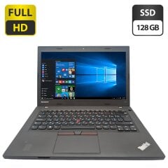 Ноутбук Lenovo ThinkPad L450 / 14" (1920x1080) TN / Intel Core i5-5200U (2 (4) ядра по 2.2 - 2.7 GHz) / 8 GB DDR3 / 128 GB SSD / Intel HD Graphics 5500 / WebCam