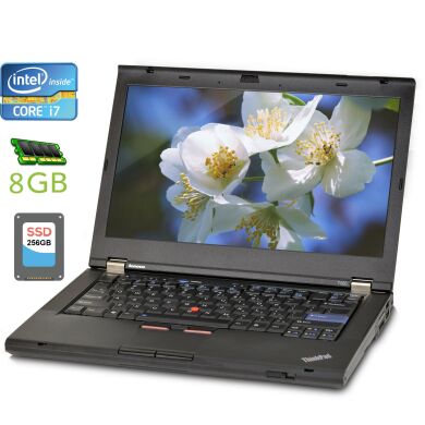 Ноутбук Lenovo ThinkPad T420 / 14" (1366x768) TN / Intel Core i7-2640M (2 (4) ядра по 2.8 - 3.5 GHz) / 8 GB DDR3 / 256 GB SSD / Intel HD Graphics 3000 / DisplayPort