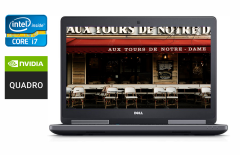 Ноутбук робоча станція Dell Precision 7520 / 15.6" (1920x1080) IPS / Intel Core i7-6820HQ (4 (8) ядра по 2.7 - 3.6 GHz) / 16 GB DDR4 / 256 GB SSD + 500 GB HDD / nVidia Quadro M2200, 4 GB GDDR5, 128-bit / WebCam / Windows 10