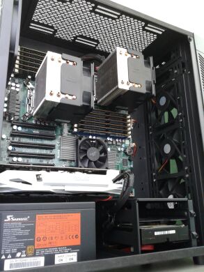 Сервер Midi-Tower DeepCool / 2 шт. Intel Xeon X5680 (6(12) ядер по 3.33 - 3.60 GHz) / 48 GB DDR3 / 1 TB HDD / ASUS Dual GeForce GTX 1060 6 GB / БП Seasonic 650 Вт