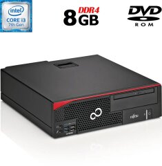 Системный блок Fujitsu Esprimo D757 E90+ SFF / Intel Core i3-7100 (2 (4) ядра по 3.9 GHz) / 8 GB DDR4 / no HDD / Intel HD Graphics 630 / 280W / DVD-ROM / DisplayPort