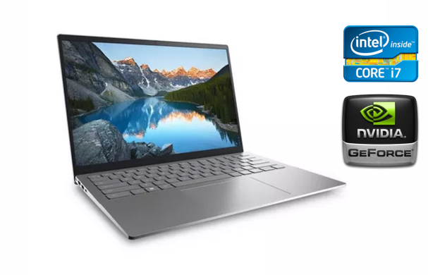 Ультрабук Б-класс Dell Inspiron 14 5420 / 14" (2240x1400) IPS / Intel Core i7-1255U (10 (12) ядер по 3.5 - 4.7 GHz) / 16 GB DDR4 / 512 GB SSD / nVidia GeForce MX570, 2 GB GDDR6, 64-bit / WebCam / TouchID / Windows 10