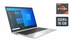 Ультрабук Б-клас HP EliteBook 845 G7 / 14" (1920x1080) IPS / AMD Ryzen 7 Pro 4750U (8 (16) ядер по 1.7 - 4.1 GHz) / 16 GB DDR4 / 512 GB SSD / AMD Radeon RX Vega 8 Graphics / WebCam / TouchID
