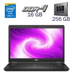 Ультрабук Dell Latitude 5480 / 14" (1366x768) TN / Intel Core i5-6200U (2 (4) ядра по 2.3 - 2.8 GHz) / 16 GB DDR4 / 256 GB SSD / Intel HD Graphics 520 / NO WebCam + Беспроводная мышка