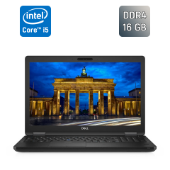 Ультрабук Dell Latitude 5591 / 15.6" (1920x1080) IPS / Intel Core i5-8400H (4 (8) ядра по 2.5 - 4.2 GHz) / 16 GB DDR4 / 256 GB SSD / Intel UHD Graphics 630 / WebCam / TouchID