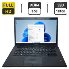 Ультрабук Dell Latitude 7480 / 14" (1920x1080) TN / Intel Core i5-6300U (2 (4) ядра по 2.4 - 3.0 GHz) / 8 GB DDR4 / 128 GB SSD / Intel HD Graphics 520 / WebCam