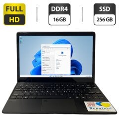 Ультрабук Gateway GWTN141-10BK / 14" (1920x1080) IPS / Intel Core i5-1135G7 (4 (8) ядра по 4.2 GHz) / 16 GB DDR4 / 256 GB SSD / Intel Iris Xe Graphics / WebCam / Fingerprint