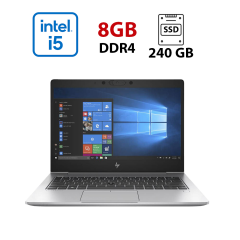Ультрабук HP ProBook 640 G5 / 14" (1920x1080) IPS / Intel Core i5-8250U (4 (8) ядра по 1.6 - 3.4 GHz) / 8 GB DDR4 / 240 GB SSD / Intel UHD Graphics 620 / WebCam