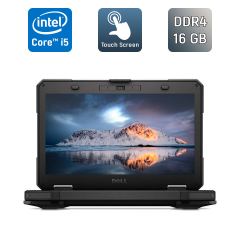 Защищенный ноутбук Dell Latitude 14 Rugged 5414 / 14" (1920x1080) IPS Touch / Intel Core i5-6300U (2 (4) ядра по 2.4 - 3.0 GHz) / 16 GB DDR4 / 480 GB SSD / AMD Radeon R7 M360, 2 GB DDR3, 64-bit / HDMI / WebCam / Windows 10