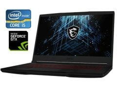 Игровой ноутбук MSI GF63 Thin 9RCX / 15.6" (1920x1080) IPS / Intel Core i5-9300H (4 (8) ядра по 2.4 - 4.1 GHz) / 16 GB DDR4 / 512 GB SSD / nVidia GeForce GTX 1650 Ti, 4 GB GDDR6, 128-bit / WebCam / Win 10 Home