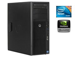 Робоча станція HP Z420 Workstation Tower / Intel Xeon E5-1650 V1 (6 (12) ядер по 3.2 - 3.8 GHz) / 32 GB DDR3 / NO HDD / nVidia Quadro 2000, 1 GB GDDR5, 128-bit / DVD-RW