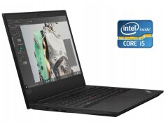 Ультрабук Lenovo ThinkPad E490 / 14" (1920x1080) IPS / Intel Core i5-8265U (4 (8) ядра по 1.6 - 3.9 GHz) / 8 GB DDR4 / 240 GB SSD / Intel UHD Graphics 620 / WebCam / Win 10 Pro