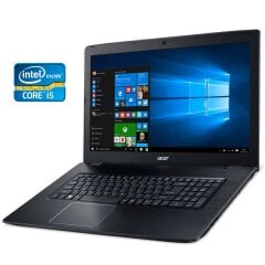 Ноутбук Б-класс Acer Aspire E5-774 / 17.3" (1920x1080) TN / Intel Core i5-6300U (2 (4) ядра по 2.4 - 3.0 GHz) / 8 GB DDR4 / 128 GB SSD / Intel HD Graphics 520 / WebCam / Win 10