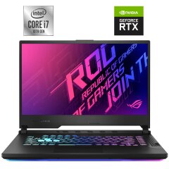 Игровой ноутбук Б-класс Asus ROG Strix G15 G512LW / 15.6" (1920x1080) IPS / Intel Core i7-10750H (6 (12) ядер по 2.6 - 5.0 GHz) / 16 GB DDR4 / 512 GB SSD NVMe / nVidia GeForce RTX 2070, 4 GB GDDR6, 256-bit