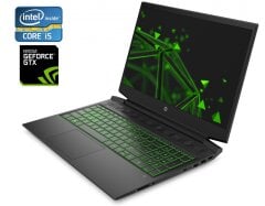 Игровой ноутбук HP Pavilion Gaming 16-a0032dx / 16.1" (1920x1080) IPS / Intel Core i5-10300H (4 (8) ядер по 2.5 - 4.5 GHz) / 16 GB DDR4 / 512 GB SSD / nVidia GeForce GTX 1050, 3 GB GDDR5, 96-bit / WebCam / Win 10 Home