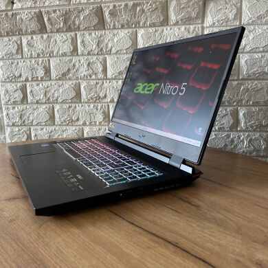 Игровой ноутбук Acer Nitro 5 AN517-55 / 17.3" (1920x1080) IPS / Intel Core i5-12500H (12 (16) ядер по 2.5 - 4.5 GHz) / 16 GB DDR4 / 512 GB SSD / nVidia GeForce RTX 3050, 4 GB GDDR5, 128-bit / WebCam