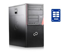 ПК Б-класс Fujitsu Esprimo P756 E90+ Tower / Intel Core i3-6100 (2 (4) ядра по 3.7 GHz) / 8 GB DDR4 / 240 GB SSD + 320 GB HDD / Intel HD Graphics 530 + кабель DVI + USB-флешка 64 GB