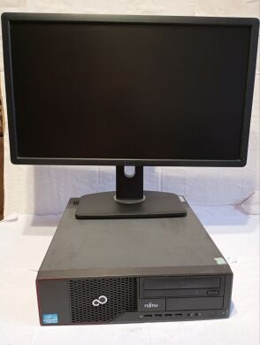 Комплект ПК: Fujitsu Esprimo E700 E85+ SFF / Intel Core i5-2400 (4 ядра по 3.1 - 3.4 GHz) / 8 GB DDR3 / 500 GB HDD / Intel HD Graphics 2000 / DVD-ROM + Монитор Dell P2412Hb / 24" (1920x1080) TN / 1x DVI, 1x VGA, 3x USB 2.0 Комплект ПК: Fujitsu Esprimo E700 E85+ SFF / Intel Core i5-2400 (4 ядра по 3.1 - 3.4 GHz) / 8 GB DDR3 / 500 GB HDD / Intel HD Graphics 2000 / DVD-ROM + Монитор Dell P2412Hb / 24" (1920x1080) TN / 1x DVI, 1x VGA, 3x USB 2.0