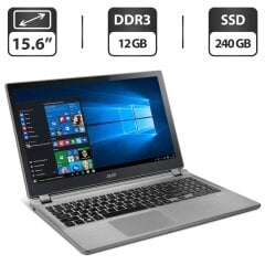 Ноутбук Acer Aspire V5-572P / 15.6" (1366x768) TN / Intel Core i5-3337U (2 (4) ядра по 1.8 - 2.7 GHz) / 12 GB DDR3 / 240 GB SSD / Intel HD Graphics 4000 / WebCam