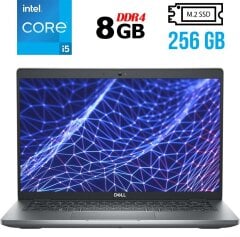 Ультрабук Dell Latitude 5430 / 14" (1920x1080) IPS / Intel Core i5-1245U (10 (12) ядер по 1.6 - 4.4 GHz) / 8 GB DDR4 / 256 GB SSD M.2 / Intel Iris Xe Graphics / WebCam / USB 3.2 / HDMI / Windows 10 лицензия