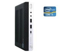 Неттоп HP EliteDesk 800 G4 Desktop Mini USFF / Intel Core i5-8600 (6 ядер по 3.1 - 4.3 GHz) / 8 GB DDR4 / 256 GB SSD NVMe / Intel UHD Graphics 630