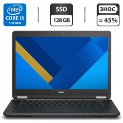 Ультрабук Б-класс Dell Latitude E7450 / 14" (1366x768) TN / Intel Core i5-5300U (2 (4) ядра по 2.3 - 2.9 GHz) / 16 GB DDR3 / 128 GB SSD / Intel HD Graphics 5500 / WebCam / HDMI