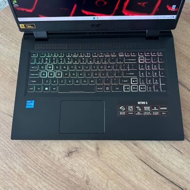 Игровой ноутбук Acer Nitro 5 AN517-55 / 17.3" (1920x1080) IPS / Intel Core i5-12500H (12 (16) ядер по 2.5 - 4.5 GHz) / 16 GB DDR4 / 512 GB SSD / nVidia GeForce RTX 3050, 4 GB GDDR5, 128-bit / WebCam