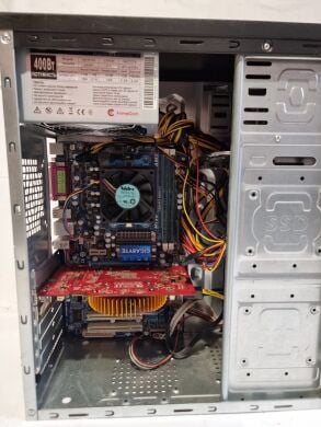 ПК Б-клас Crown Tower / AMD Phenom II X2 555 (2 ядра по 3.2 GHz) / 8 GB DDR3 / 250 GB HDD / nVidia GeForce 9600 GT, 512 MB GDDR3, 256-bit / 400W