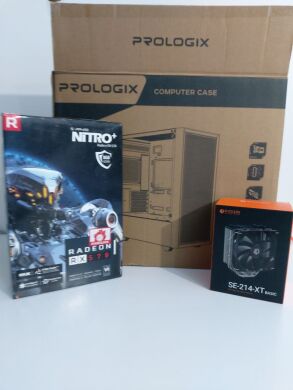 Комп'ютер ProLogix E107 Tempered Glass Black Tower / Intel Core i7-4770 (4 (8) ядра по 3.4 - 3.9 GHz) / 16 GB DDR3 / 500 GB SSD + 1000 GB HDD / AMD Radeon RX 570, 8 GB GDDR5, 256-bit / 380W