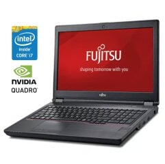 Мобільна робоча станція Fujitsu Celsius H780 / 15.6" (1920x1080) IPS / Intel Core i7-8750H (6 (12) ядер по 2.2 - 4.1 GHz) / 16 GB DDR4 / 512 GB SSD / nVidia Quadro P600, 4 GB GDDR5, 128-bit / WebCam / Win 10