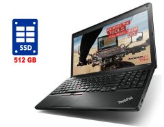 Ноутбук Lenovo Thinkpad E530 / 15.6" (1366x768) TN / Intel Core i3-2350M (2 (4) ядра по 2.3 GHz) / 8 GB DDR3 / 512 GB SSD / Intel HD Graphics 3000 / WebCam / DVD-ROM / Win 10 Pro