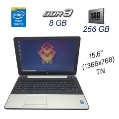 Ноутбук HP 350 G1 / 15.6" (1366x768) TN / Intel Core i5-4210U (2 (4) ядра по 1.7 - 2.7 GHz) / 8 GB DDR3 / 256 GB SSD / WebCam / Windows 10 PRO Lic