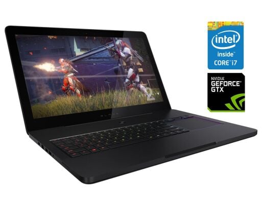Ігровий ноутбук Б-клас Razer Blade 17 RZ09-0220 / 17.3" (1920x1080) IPS / Intel Core i7-7700HQ (4 (8) ядра по 2.8 - 3.8 GHz) / 16 GB DDR4 / 500 GB SSD / nVidia GeForce GTX 1060, 6 GB GDDR5, 192-bit / WebCam