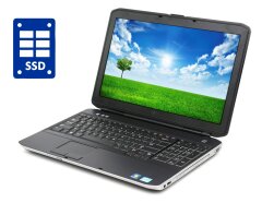Ноутбук Dell Latitude E5530 / 15.6" (1366x768) TN / Intel Core i3-3110M (2 (4) ядра по 2.4 GHz) / 4 GB DDR3 / 256 GB SSD / Intel HD Graphics 4000 / WebCam / DVD-ROM / Win 10 Pro