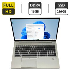 Ультрабук HP EliteBook 850 G7 / 15.6" (1920x1080) IPS / Intel Core i7-10610U (4 (8) ядра по 1.8 - 4.9 GHz) / 16 GB DDR4 / 256 GB SSD / Intel UHD Graphics / WebCam / Fingerprint / Windows 11 Pro