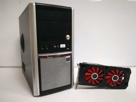 Euro Com / Intel Core i5-4570 (4 ядра по 3.2 - 3.6 GHz) / 12 GB DDR3 / 480 GB SSD NEW / AMD Radeon RX 470, 8 GB GDDR5, 256bit / Блок питания 600W NEW