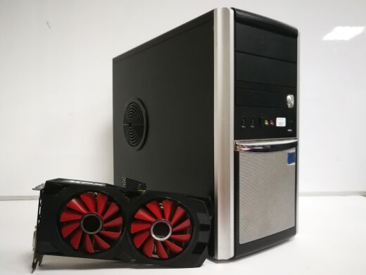 Euro Com / Intel Core i5-4570 (4 ядра по 3.2 - 3.6 GHz) / 12 GB DDR3 / 480 GB SSD NEW / AMD Radeon RX 470, 8 GB GDDR5, 256bit / Блок питания 600W NEW