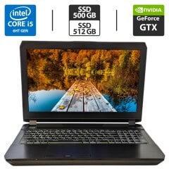 Игровой ноутбук Б-класс Clevo Sager P650HS / 15.6" (1920x1080) IPS / Intel Core i7-7820HQ (4 (8) ядра по 2.9 - 3.9 GHz) / 32 GB DDR4 / 500 GB SSD + 512 GB SSD / nVidia GeForce GTX 1070, 8 GB GDDR5, 256-bit / WebCam