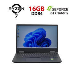 Игровой ноутбук Б-класс HP Omen 15-en0013dx / 15.6" (1920x1080) IPS / AMD Ryzen 7 4800H (8 (16) ядер по 2.9 - 4.2 GHz) / 16 GB DDR4 / 480 GB SSD / nVidia GeForce GTX 1660 Ti, 6 GB GDDR6, 192-bit / WebCam