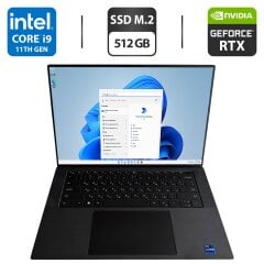 Игровой ноутбук Dell XPS 15 9510 / 15.6" (1920x1200) IPS / Intel Core i9-11900H (8 (16) ядер по 2.1 - 4.9 GHz) / 16 GB DDR4 / 512 GB SSD M.2 / nVidia GeForce RTX 3050 Ti, 4 GB GDDR6, 128-bit / WebCam