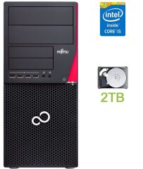 Компьютер Fujitsu Esprimo P720 E90+ Tower / Intel Core i5-4590 (4 ядра по 3.3 - 3.7 GHz) / 4 GB DDR3 / 2000 GB HDD / Intel HD Graphics 4600 / 280W / DisplayPort / DVI