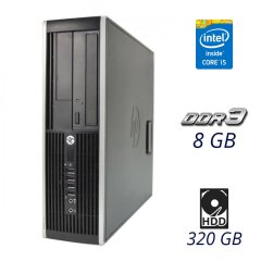 Компьютер HP Compaq Elite 8300 SFF / Intel Core i5-3350P (4 ядра по 3.1 - 3.3 GHz) / 8 GB DDR3 / 320 GB HDD