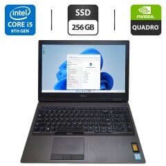 Мобильная рабочая станция Dell Precision 7540 / 15.6" (1920x1080) IPS / Intel Core i5-9400H (4 (8) ядра по 2.5 - 4.3 GHz) / 16 GB DDR4 / 256 GB SSD / nVidia Quadro T2000, 4 GB GDDR5, 128-bit