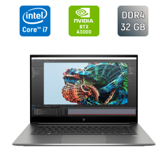 Мобильная рабочая станция HP ZBook Studio 15 G8 / 15.6" (1920x1080) IPS / Intel Core i7-11850H (8 (16) ядер по 2.5 - 4.8 GHz) / 32 GB DDR4 / 1000 GB SSD / nVidia RTX A3000, 6 GB GDDR6, 192-bit / WebCam / TouchID / Windows 11