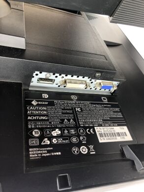 Монітор EIZO FlexScan EV2436W / 24" (1920x1200) IPS / DP, VGA, DV + Кабель живлення