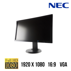 Монитор NEC E231W-BK / 23" / 1920 x 1080 (16:9 ) / VGA, DVI, DisplayPort / FullHD