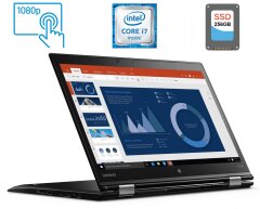 Ноутбук-трансформер Б-класс Lenovo ThinkPad X1 Yoga (1st Gen) / 14" (1920x1080) IPS Touch / Intel Core i7-6500U (2 (4) ядра по 2.5 - 3.1 GHz) / 8 GB DDR3 / 256 GB SSD / Intel HD Graphics 520 / WebCam / Fingerprint / miniDP / HDMI