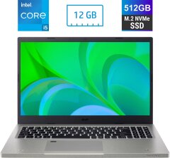 Ноутбук Acer Aspire Vero AV15-52-50DW / 15.6" (1920x1080) IPS / Intel Core i5-1235U (10 (12) ядер по 1.3 - 4.4 GHz) / 12 GB DDR4 / 512 GB SSD M.2 / Intel Iris Xe Graphics / WebCam / HDMI / Fingerprint
