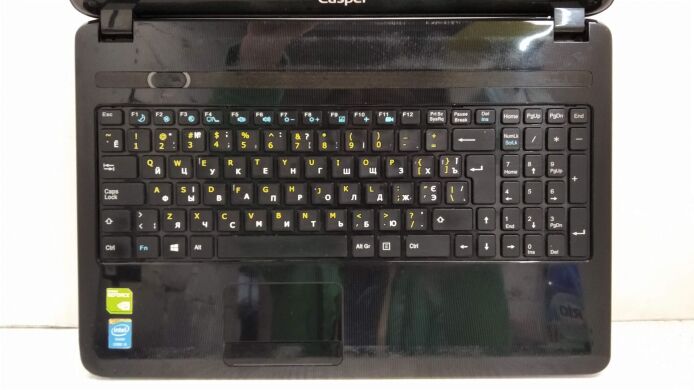 Ноутбук Б-клас Casper Nirvana CHD.4210 / 15.6" (1366x768) TN / Intel Core i5-4210M (2 (4) ядра по 2.6 - 3.2 GHz) / 8 GB DDR3 / 500 GB HDD / nVidia GeForce 840M, 2 GB DDR3, 64-bit / WebCam / DVD-ROM